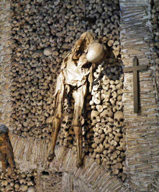 Ossuaries in Portugal.