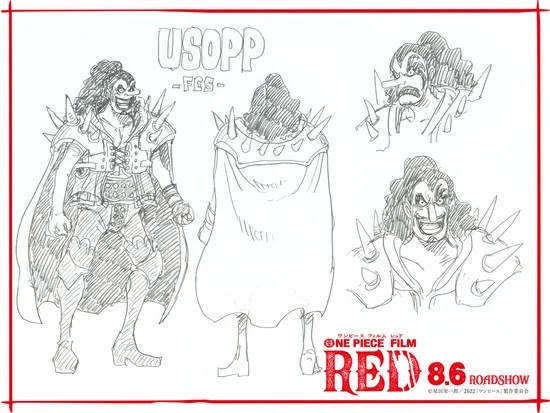 One Piece Film Red revela los diseños de personajes de los Mugiwara.