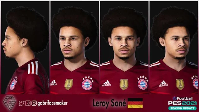 Leroy Sane Face For eFootball PES 2021