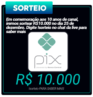 Sorteio de Natal - R$10.000 via PIX