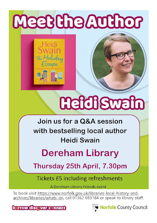 Dereham Library pub day author event