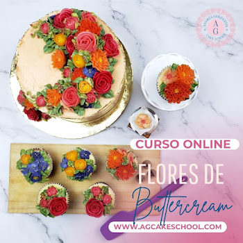 CURSO FLORES EN BUTTERCREAM ESTILO COREANO