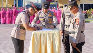 Kapolres Sumbawa Pimpin Sertijab Wakapolres, PJU Dan Kapolsek 