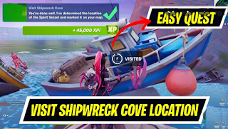 visit Cala Naufragio, the Yacht and Fish Pond in fortnite