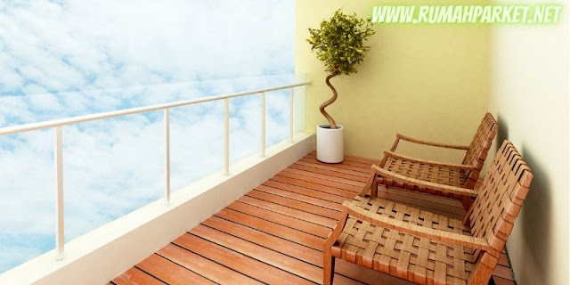 6 Material Terbaik Untuk Lantai Balkon Rumah - decking wpc