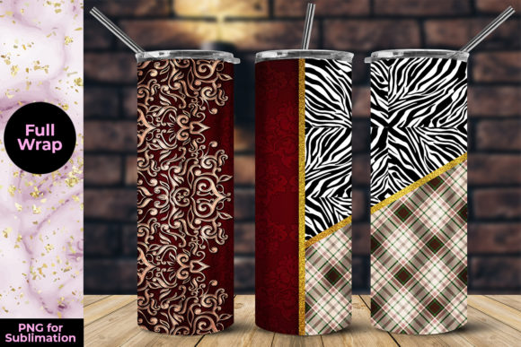 Full Wrap 20oz Skinny Tumbler Template