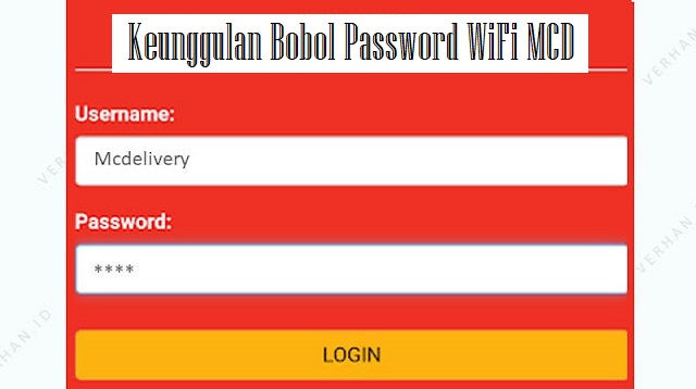 Password WiFi MCD
