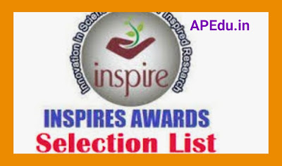 Inspire Award Selection List 2021-22