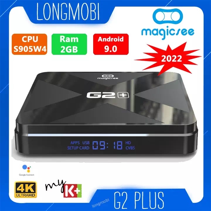 MagicSee G2 Plus 2022 Chip S905W4 Ram 2GB Android Tv 9 Wifi 5Ghz