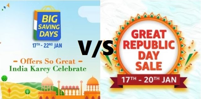 Amazon Great Republic day sale Vs Flipkart's Big saving days 2022: Get Best offers now