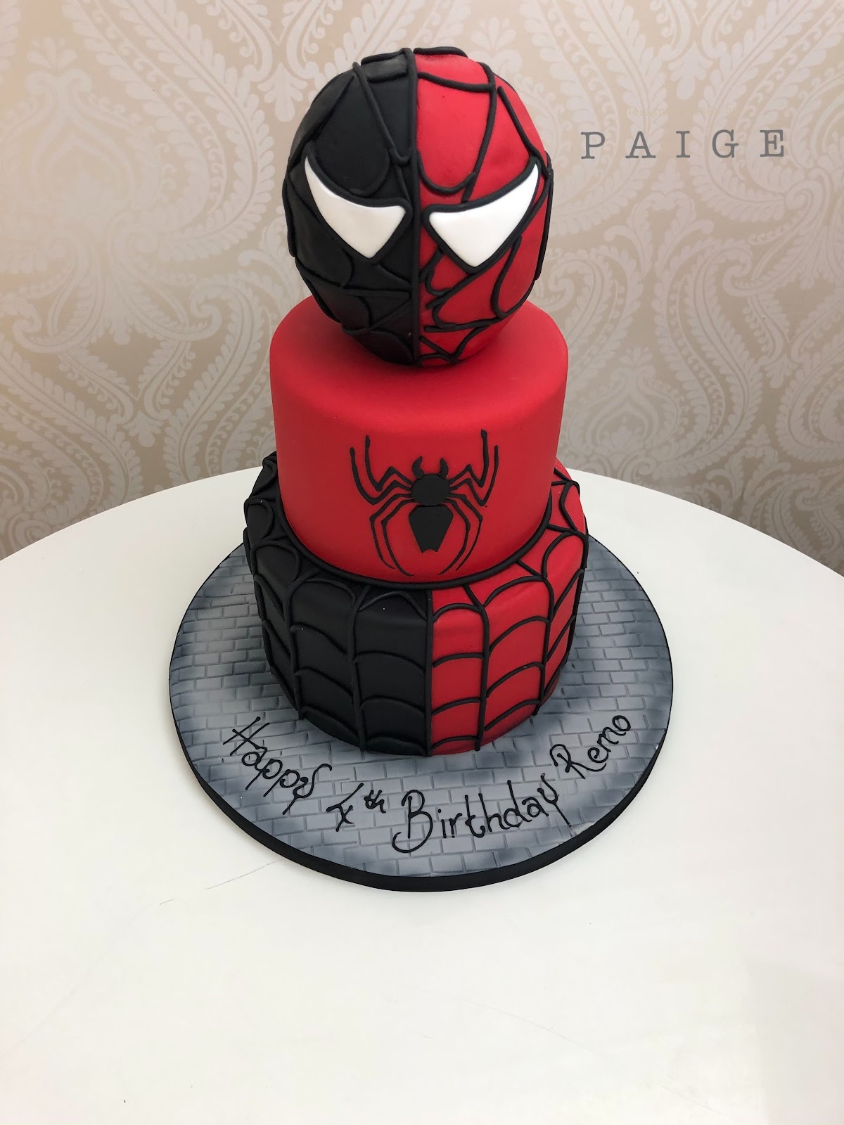 spider-man birthday cake