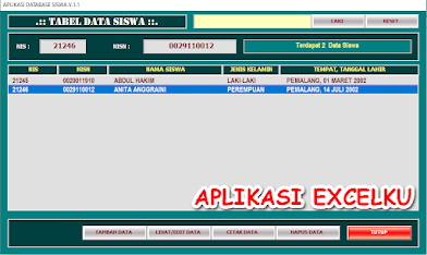 Download Aplikasi Data Siswa Berbasis Excel Gratis