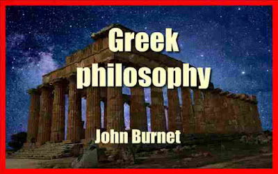 Greek philosophy - by John Burnet