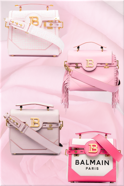 ♦Balmain BBuzz 23 Bags in Pink #balmain #bags #french #designer #brilliantluxury