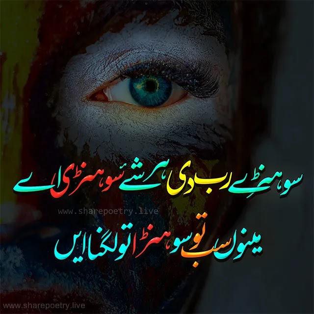Punjabi sad poetry in urdu - Color Full Girl Face One Eays On photo Text Urdu punjabi