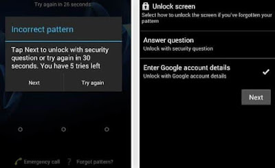 تجاوز خيار "نسيت النمط" لفك قفل الشاشة | Android 4.4