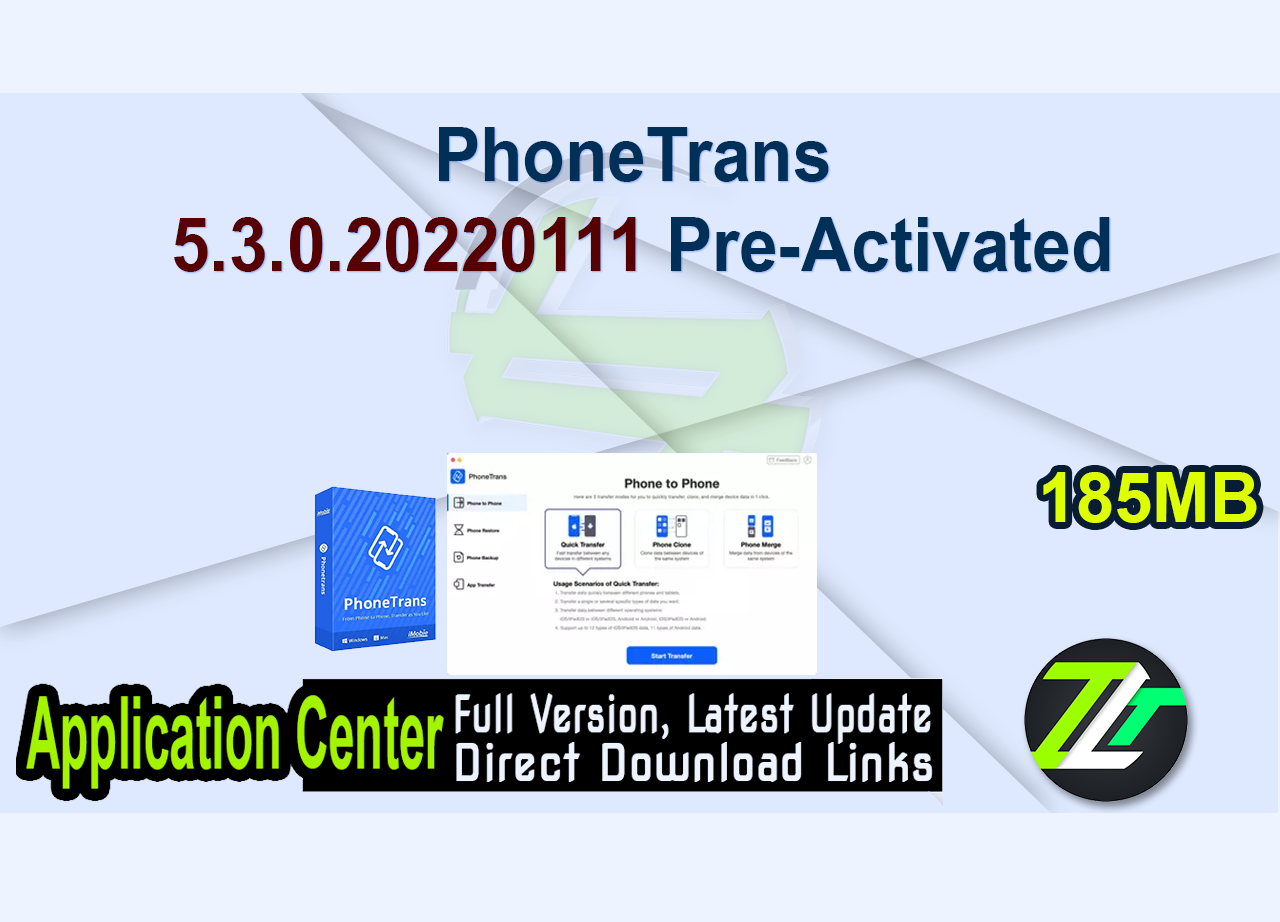 PhoneTrans 5.3.0.20220111 Pre-Activated