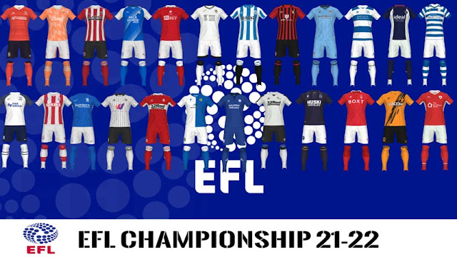 EFL Championship Kitpack 2021-2022 For PES 2017