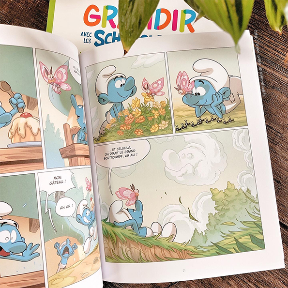 Bd jeunesse : Grandir avec les Schtroumpfs