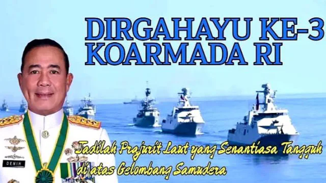 Koarmada RI di Bawah Laksdya Denih Hendrata: Tangguh di Laut, Berprestasi di Darat
