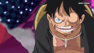 ワンピースアニメ WCI編 868話 ルフィ 覇王色の覇気 Luffy Haki | ONE PIECE ホールケーキアイランド編