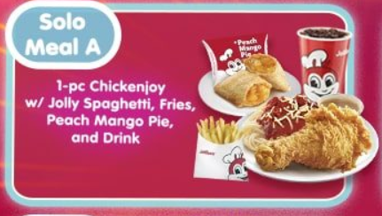 Jollibee Virtual Party 2022 Solo Meal A