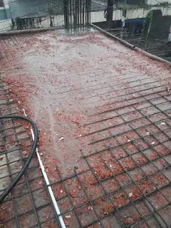 Construction during rainy season