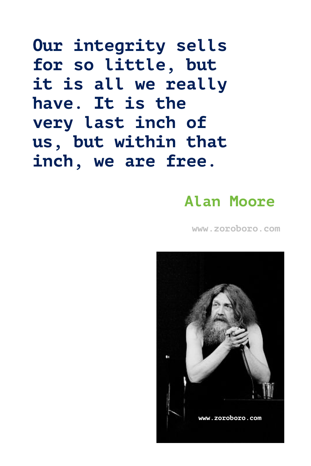 Alan Moore Quotes. Alan Moore V for Vendetta Quotes. Alan Moore Watchmen Quotes. Alan Moore Books/Movies Quotes. Alan Moore Quotes