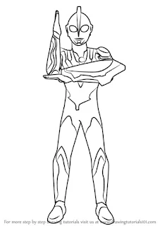 Gambar mewarnai Ultraman Ribut 4