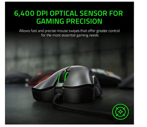 Razer DeathAdder 6400 DPI Optical Sensor Essential Gaming Mouse