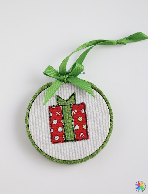 Sketch Stitched Christmas Ornaments tutorial by A Bright Corner quilt blog