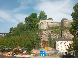 View of Fortifications of Luxembourg from Pétrusse valley.