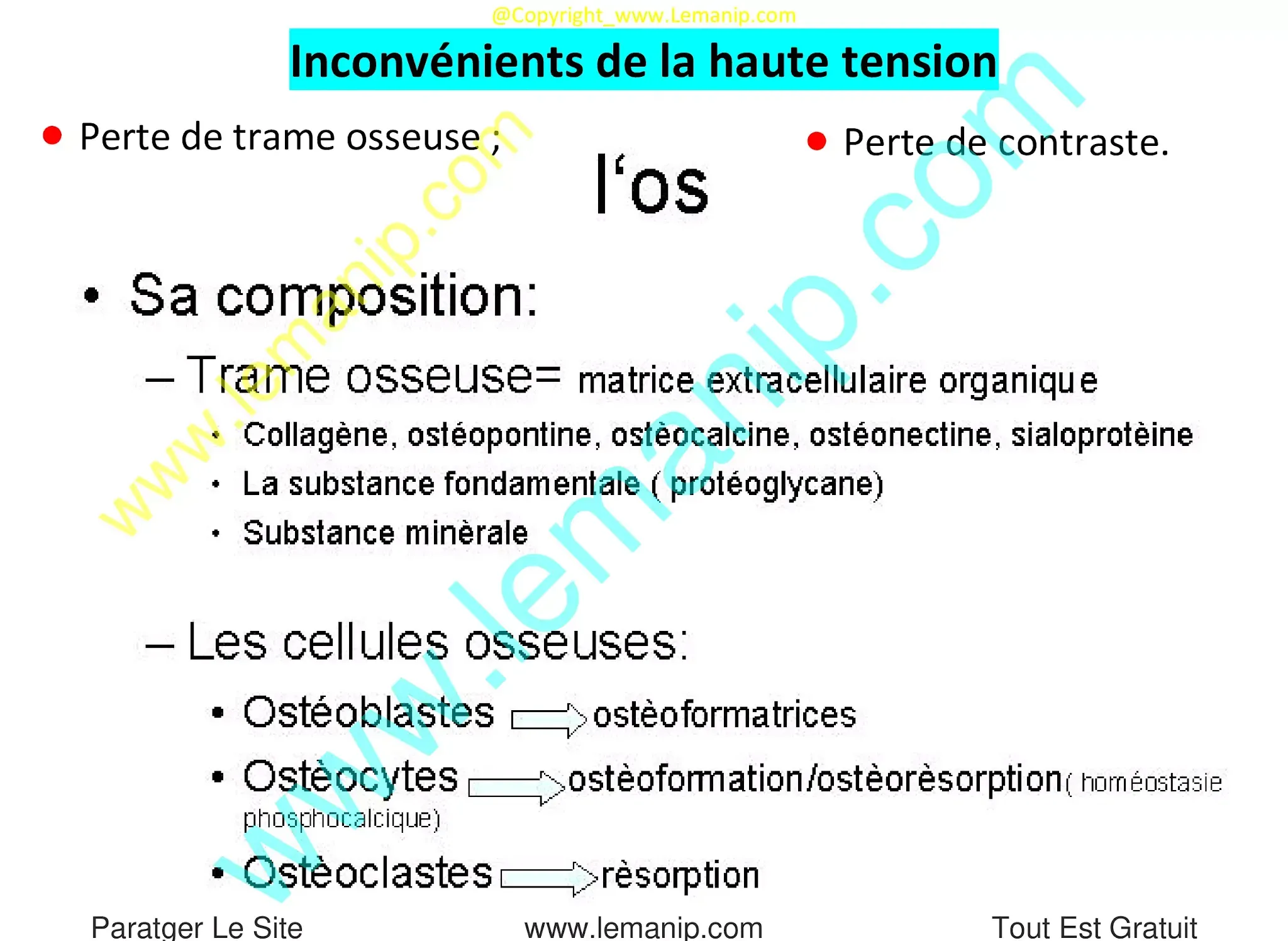 Inconvénients de la haute tension