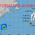 La tormenta Wanda se mueve justo al oeste de los Azores.