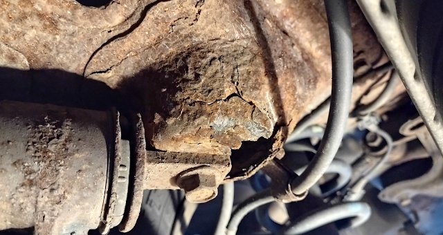 Honda Element rear control arm mount point rusted out