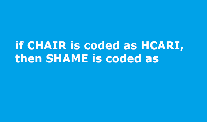 if CHAIR is coded as HCARI, then SHAME is coded as