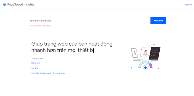 PageSpeed Insights Tối ưu tốc website