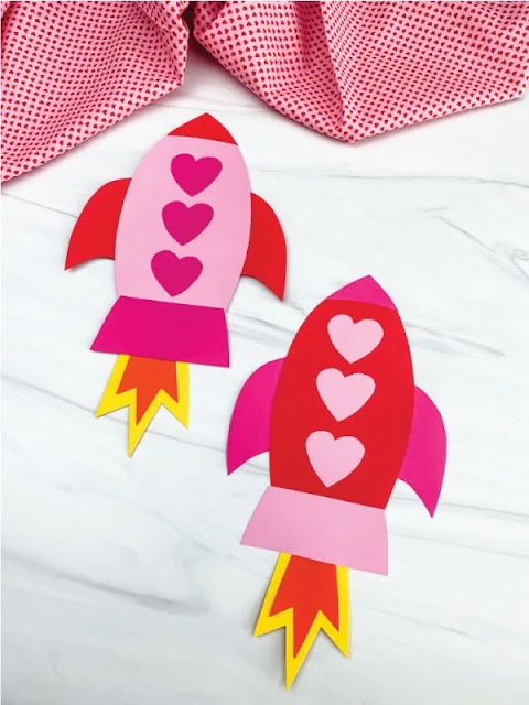 rocket valentine's craft.