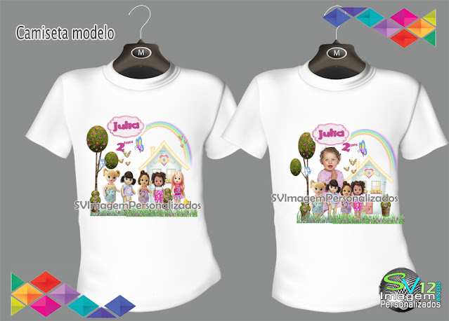 Bonecas Baby Alive dicas e ideias para decoração de festa personalizados Camiseta Personalizada