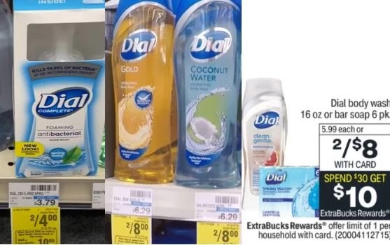 Dial Body Wash & Hand Soap CVS Deal