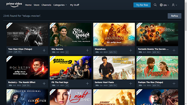 Best Telugu Movies On Amazon Prime