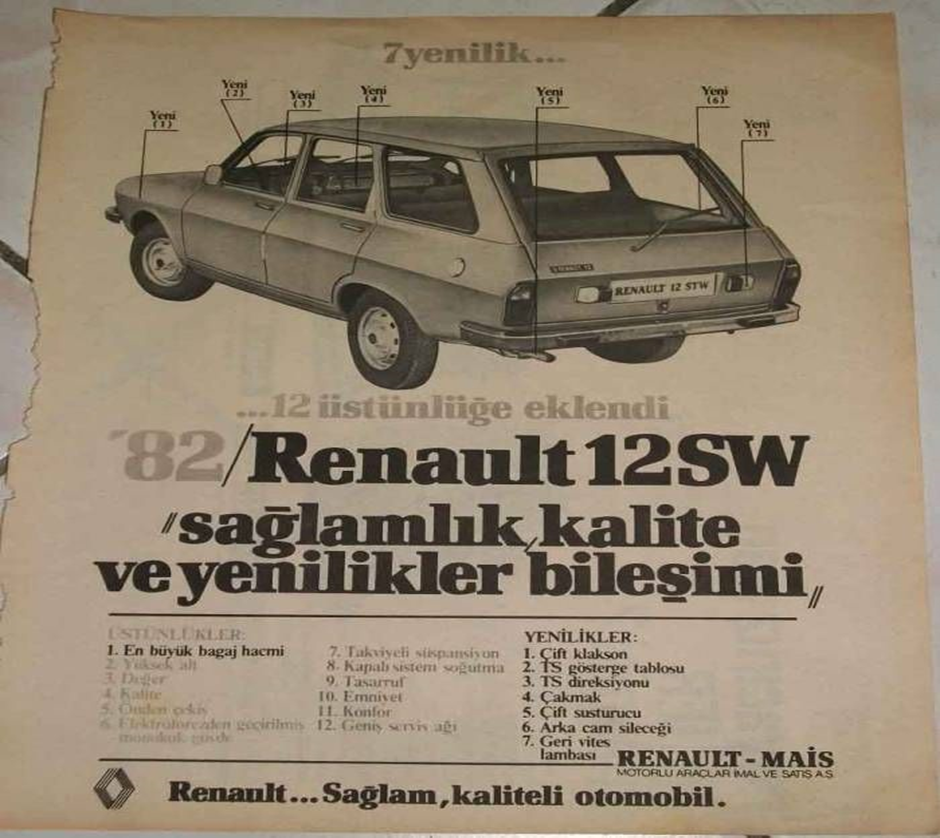 82/ Renault 12SW Sağlamlık, kalite ve yenilikler bileşimi