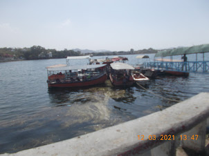 Boat Ride Jetty on Lake Fateh Sagar in Udaipur.