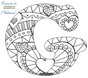 Abecedario con Mandalas para Colorear.