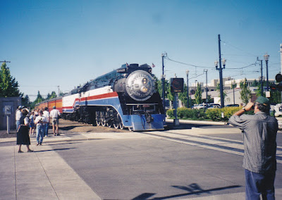 American Freedom Train GS-4 4-8-4 #4449 in Hillsboro, Oregon in June 2002