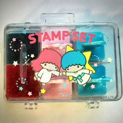 Little Twin Stars, Kiki and Lala, stamps and ink pad, Sanrio, blah to TADA, nostalgia,
