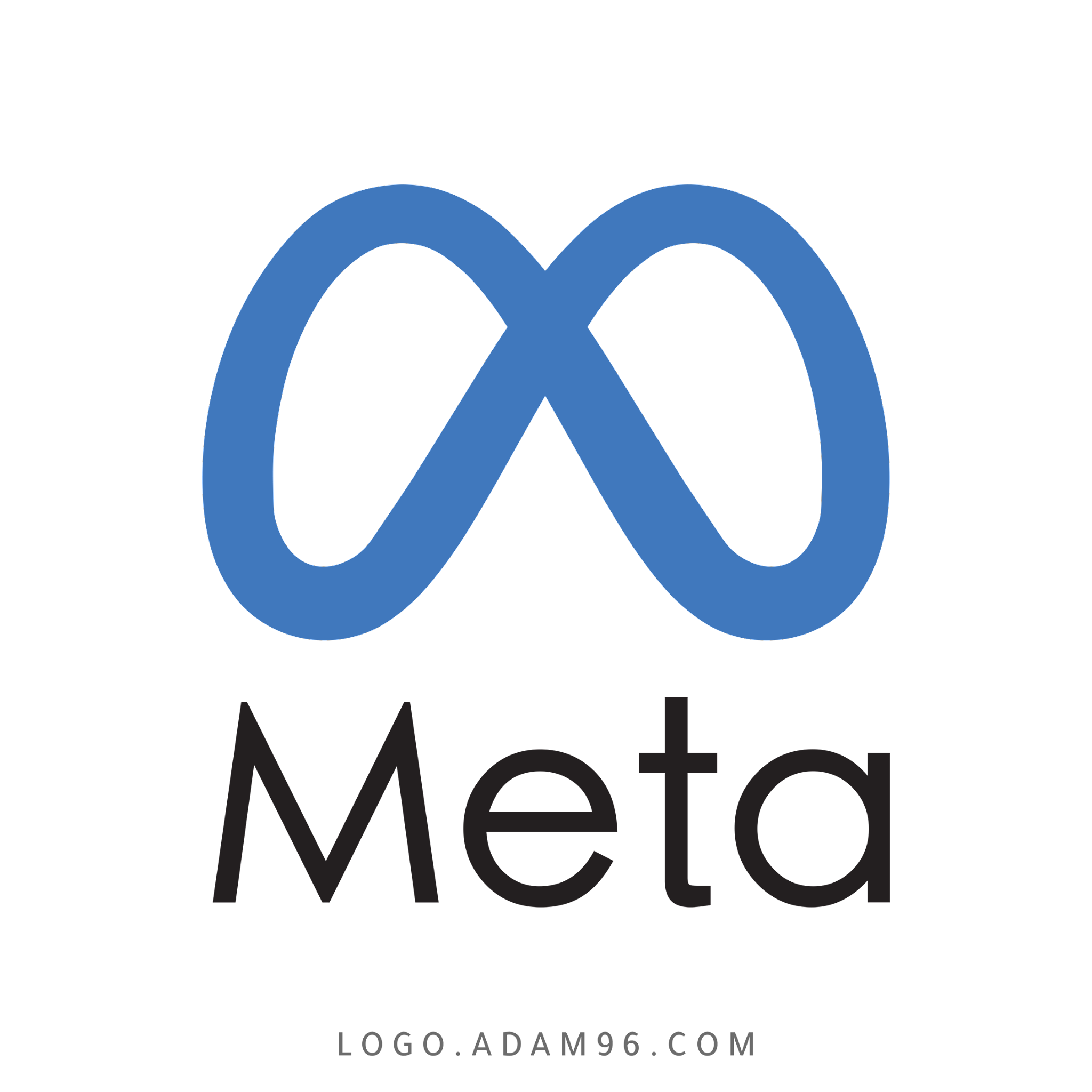 تحميل شعار شركة فيس بوك الجديد ميتا Logo Meta PNG