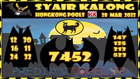 Syair Kalong HK Malam Ini 28-03-2022