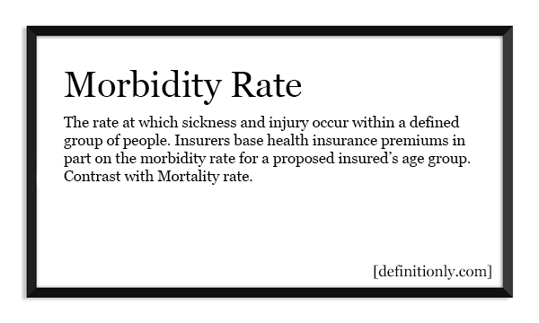 What is the Definition of Morbidity Rate?