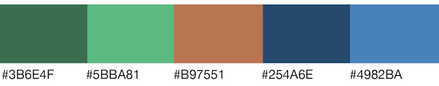 Pumpkin (#B97551) Split Complementary Color Theme